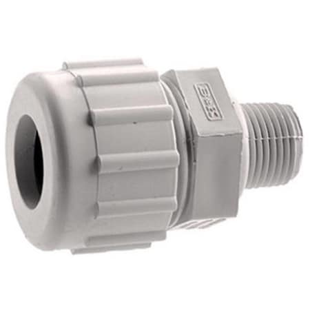 Homewerks 511-46-34-34B 0.75 in. PVC Compression Male Pipe Thread Adapter 430918